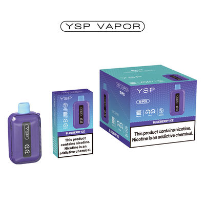 500mAh 15ml 10000 Puff Vape Tipo C caja de vapeo de recarga con pantalla