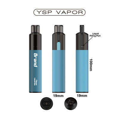 Batería de 500 mAh Vape Pod recargable Tipo C Cargando 2 ml Vape Pen recargable
