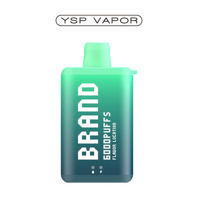 10 ml 6000 Puff Vape E cigarrillo caja de vaporizador descargable recargable