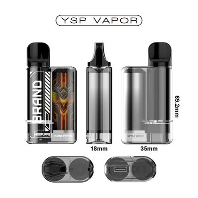 OEM 3ML Vape Pod System 800 Puffs Smart Vape Pen sin nicotina