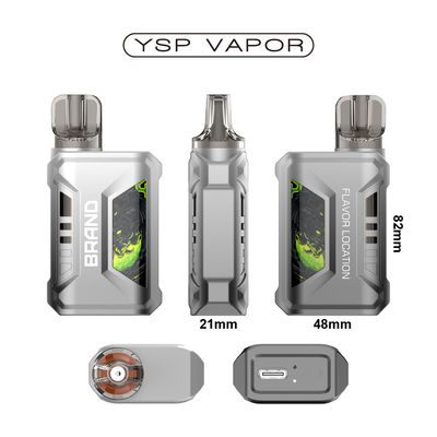 2 ml de TPD Vapor de humo de sistema de la bobina de malla de flujo de aire ajustable 600 Puffs Vapor