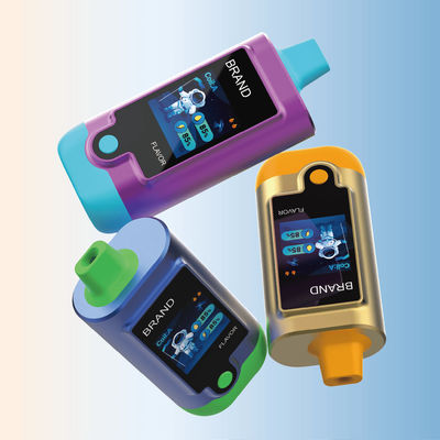 Experimenta lo mejor del vapeo con 20000-40000 puffs vape desechable con bobinas de doble malla y pantalla TFT de 1.44 "