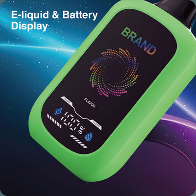 15mL / 15K Puffs Recargable Vapor desechable Ultra-Durable - Pantalla LED y personalización de sabor y flujo de aire ajustable