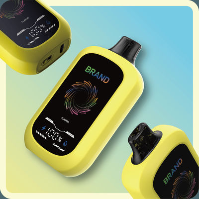 5% de nicotina 15000+ Puffs Dispositivo AIO 15ml pantalla grande flujo de aire ajustable E vaporizador personalizado 10+ sabores